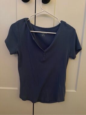 faded glory short sleeve henley